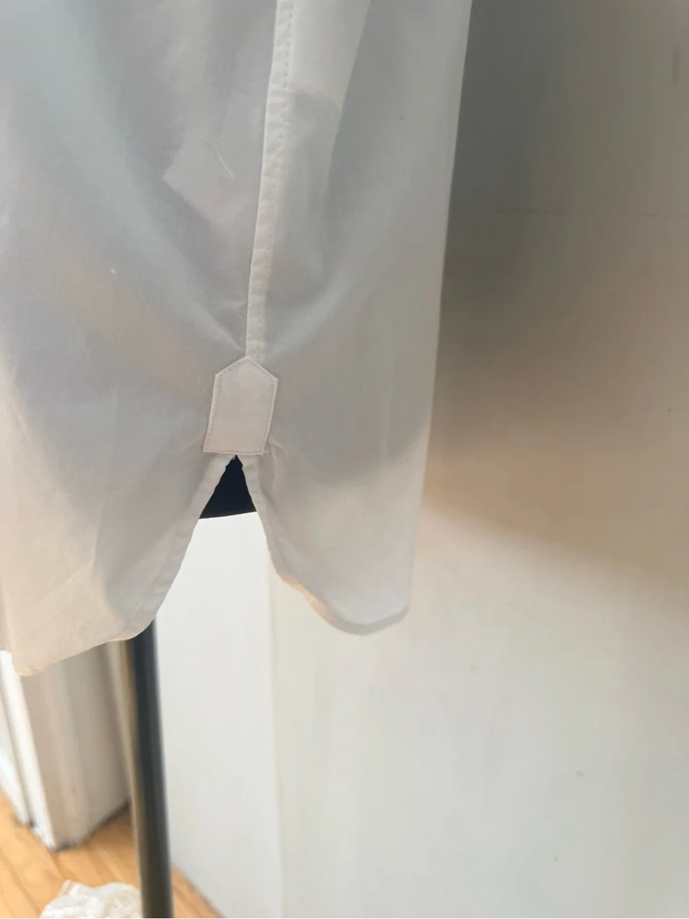 J. Crew White Button-Up Shirt with feminine Lace Collar  100%cotton